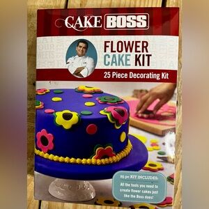 Cake Boss Flower Cake Kit 25-piece Decorating Kit NEW In Opened Box